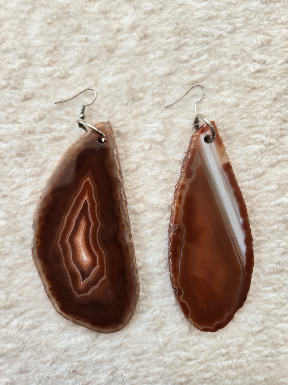 Natural Red Agate Earrings